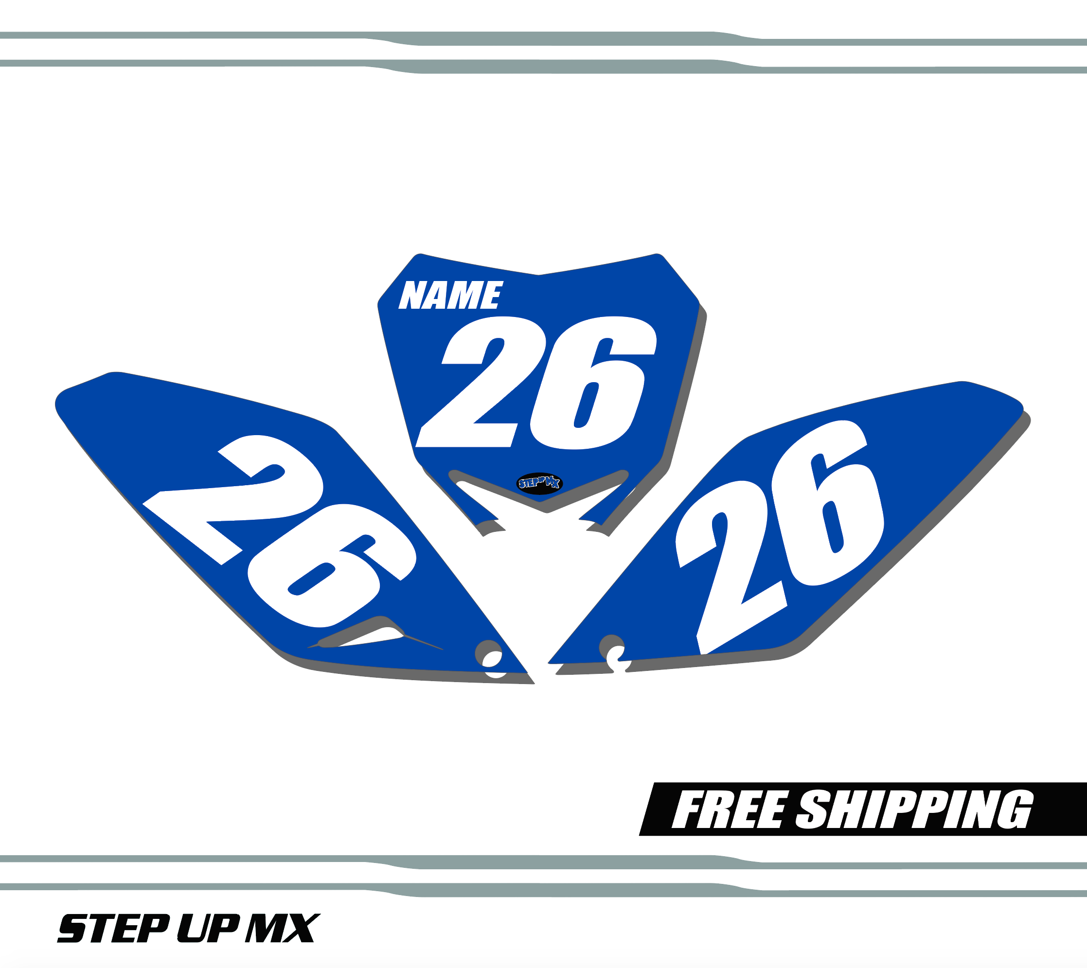 Suzuki RMZ 250 2010-2018 quick ship number plates-racer
