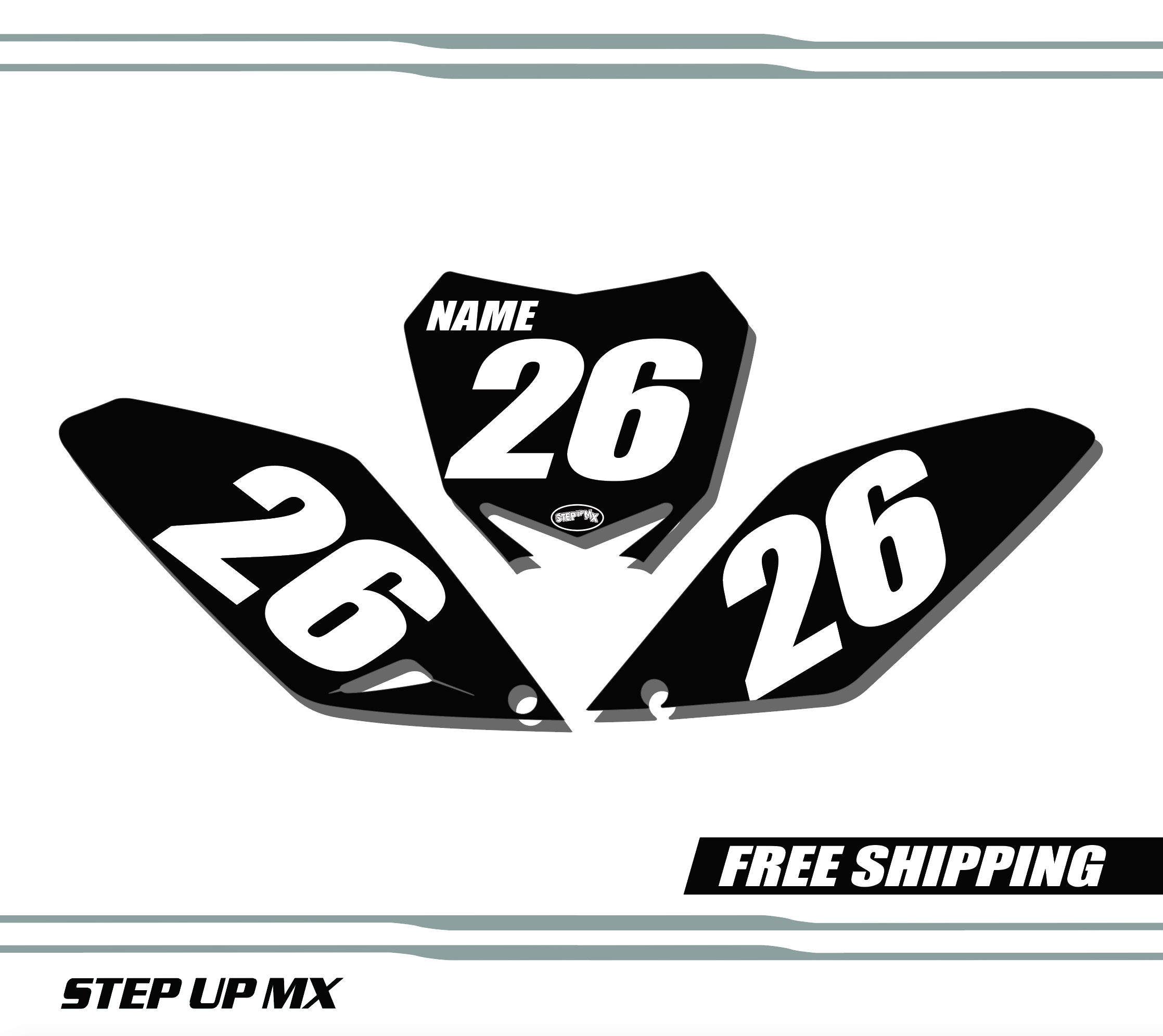 Suzuki RMZ 250 2010-2018 quick ship number plates-racer