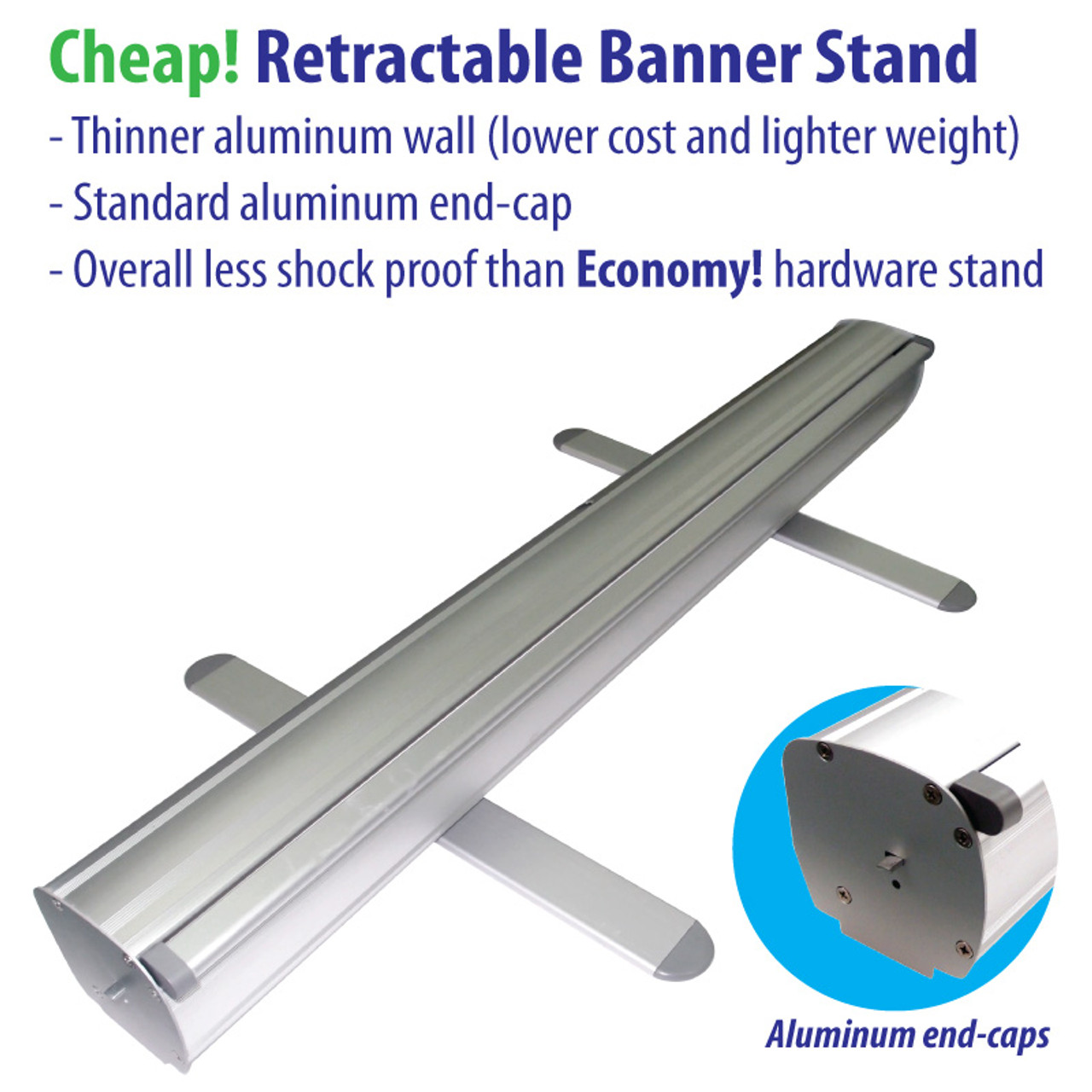 QuickSilver Pro 24 Table Top Retractable Banner Stand