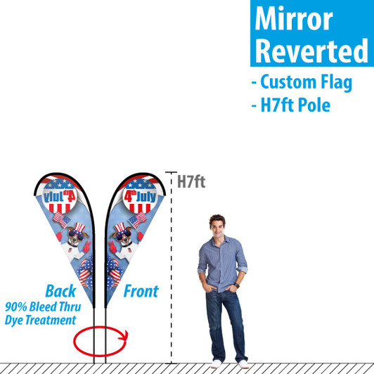 7ft Teardrop Banner (mirror reverted back)