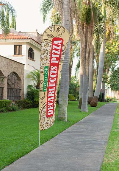 Spring Church Feather Flag