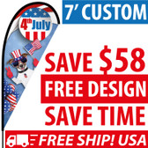 Custom Teardrop Flags Cheap