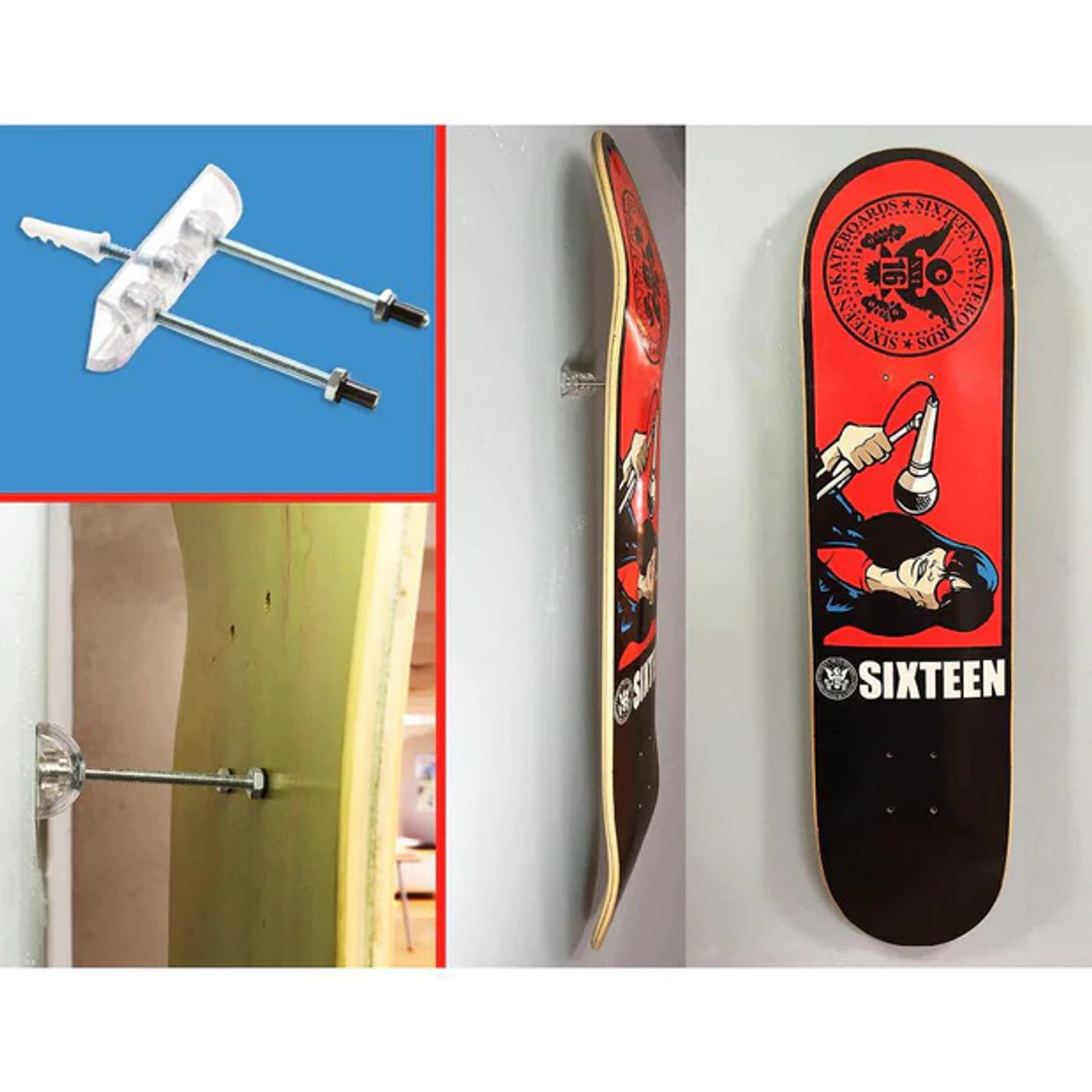 HIDEit Deck Mount Support mural pour planche de skateboard -  France