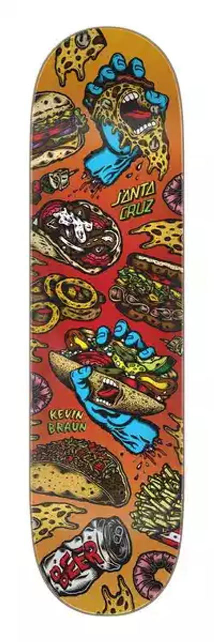 SANTA CRUZ DECK BRAUN SNACKS SLICK 8.25 X 31.8 NUMERO 4 Skateshop