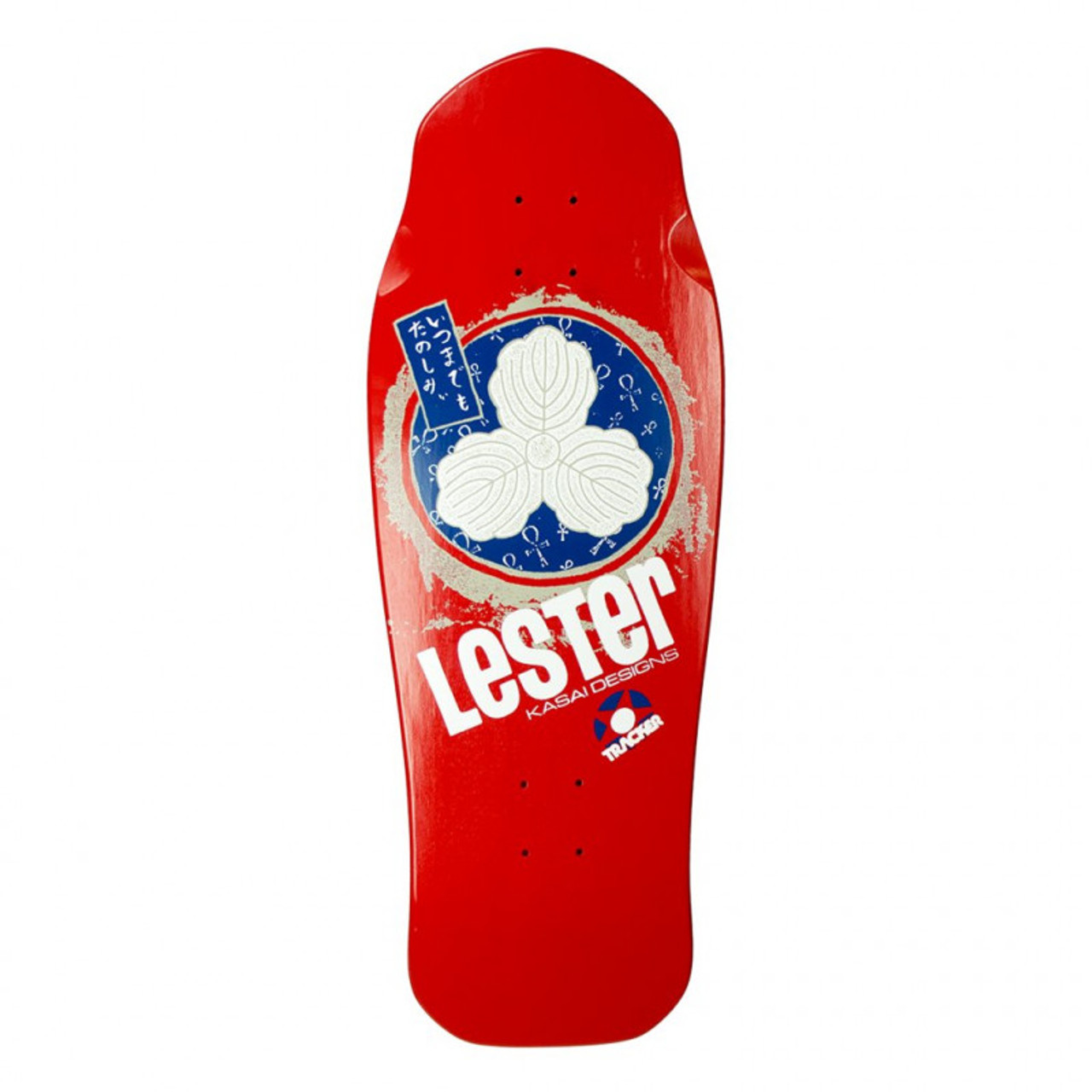 TRACKER DECK LESTER KASAI OAK LEAF RE-ISSUE ROUGE - NUMERO 4 Skateshop