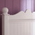 close up of headboard