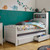 Butterworth Captains Bed childrens high white storage extra bed