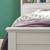white wooden single captains bed footboard solid