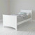 wooden white childrens bed