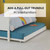 Childrens bed pull out trundle