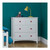 4 drawer chest storage large drawers small drawers Alexia