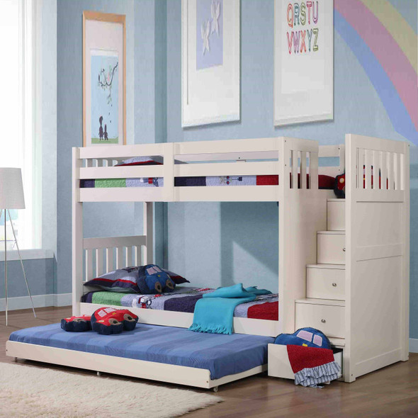 kids bunkbed with stairs