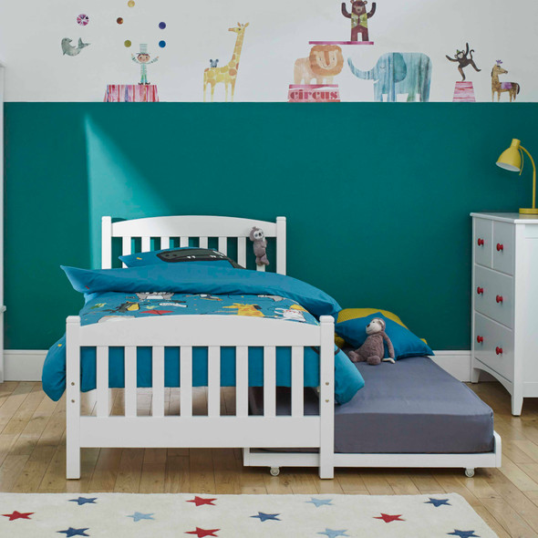 trundle bed extra sleepover guest under bed kids single