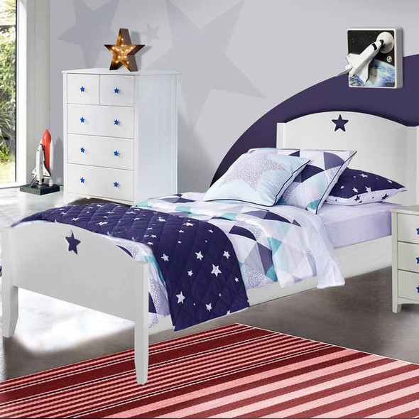 Starlight Single Bed children white