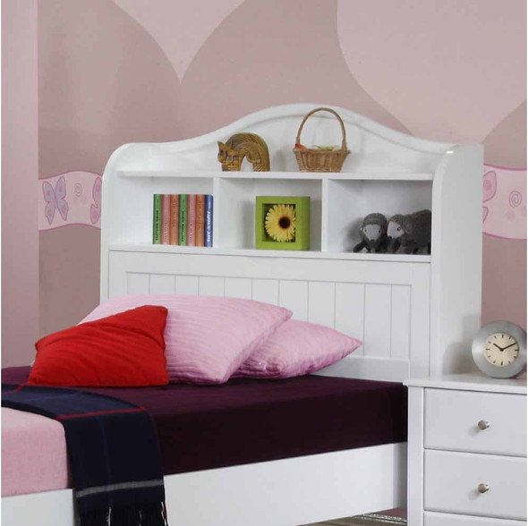 Alexia Single Bed Headboard storage extra space