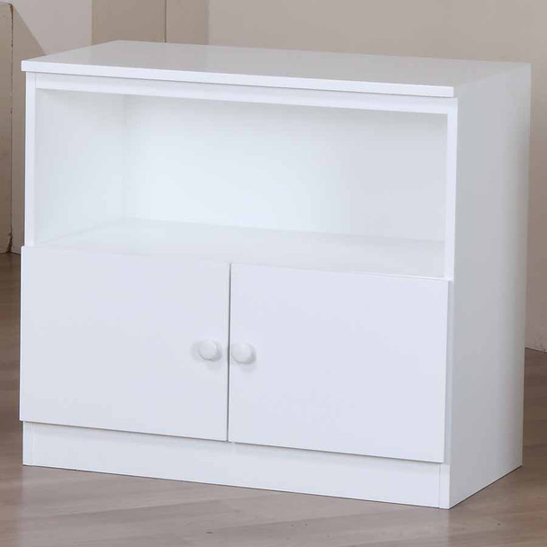 tweedle universal mid sleeper cupboard white doors shelf under bed storage solution