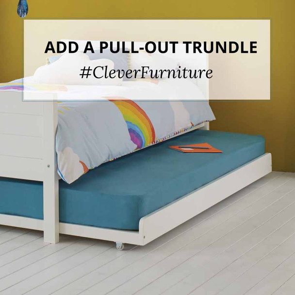 Childrens bed pull out trundle