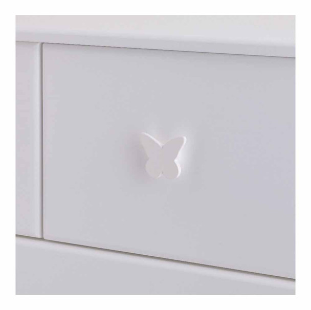 kids furniture white handle Butterfly