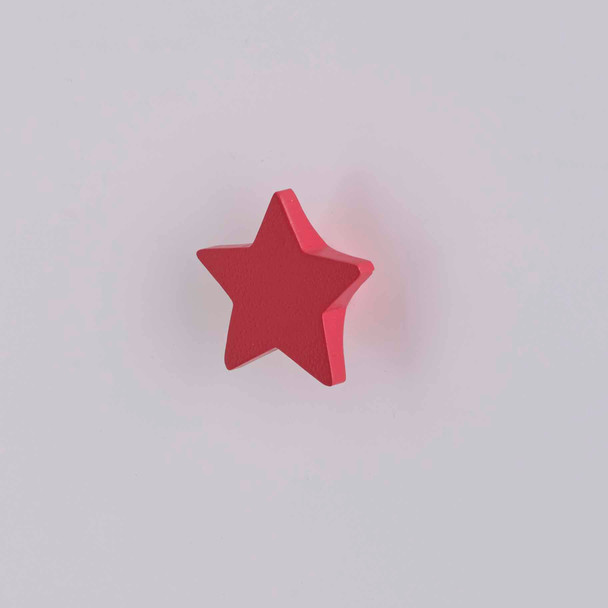 red wooden star handle