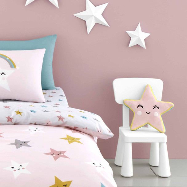 girls star pillow bedroom accessory