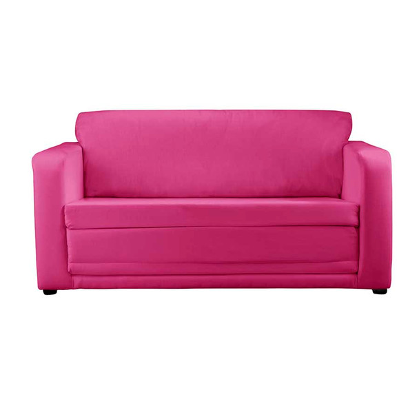 Childrens-sofa-bed-plain-pink