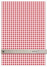 Happy Crafters® Buffalo Plaid| Red & White - 12"x18" Sheet