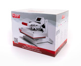 Image of the box of the Sier Craft Heat Press, closed.