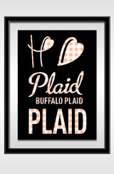 Happy Crafters® Buffalo Plaid| Peach Fuzz - 12"x18" Sheet