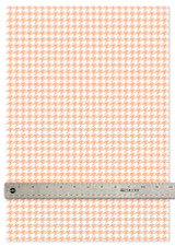 Happy Crafters® Houndstooth| Peach Fuzz - 12"x18" Sheet