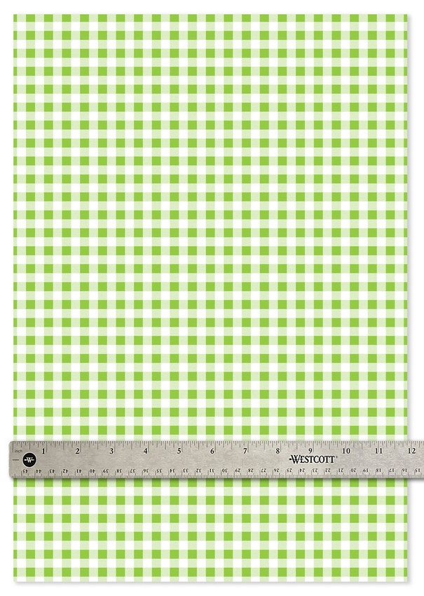 Happy Crafters® Buffalo Plaid | Light Green & White - 12"x18" Sheet