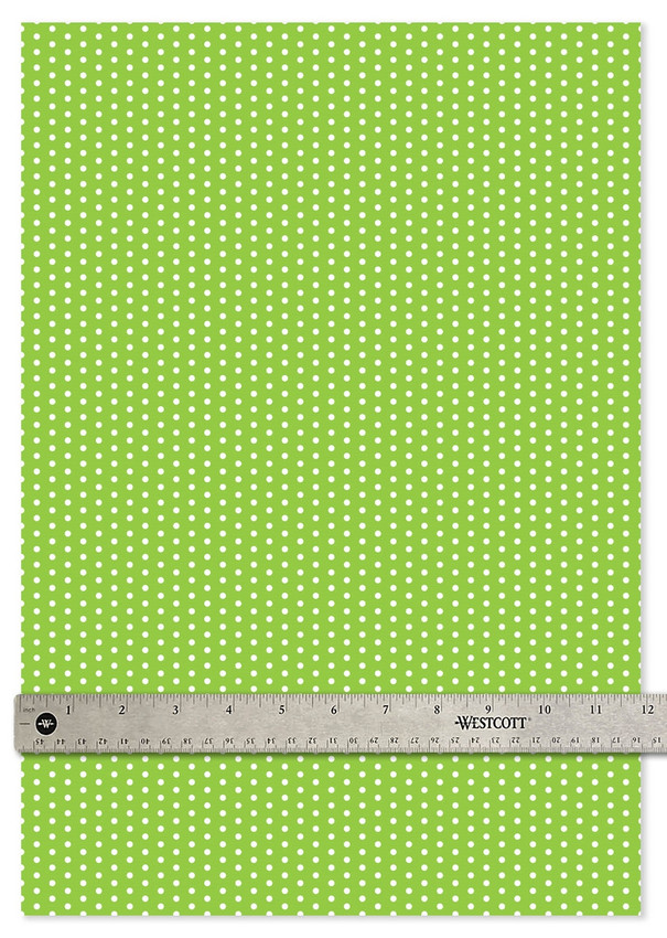 Happy Crafters® Polka Dot | Light Green & White - 12"x18" Sheet