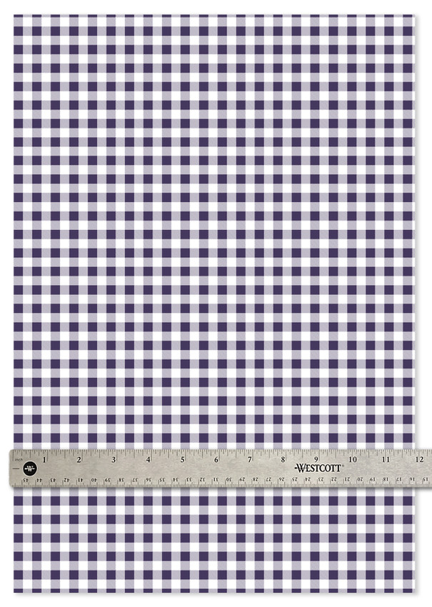 Happy Crafters® Buffalo Plaid| Midnight Violet - 12"x18" Sheet