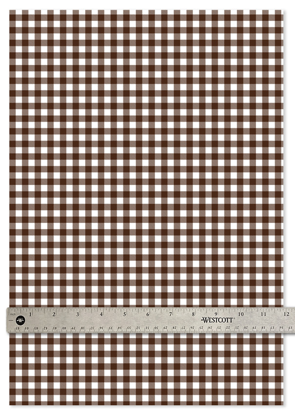 Happy Crafters® Buffalo Plaid| Brown and White - 12"x18" Sheet