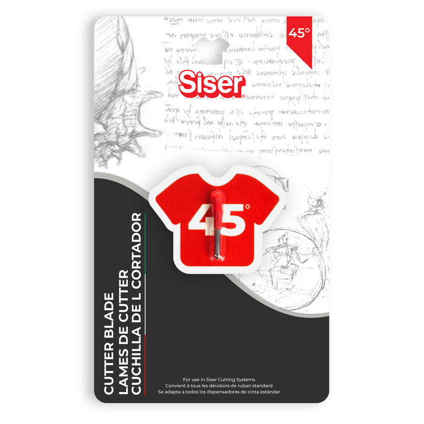 Image of a Siser® Precision Cutting Blade in retail packaging with logo “Siser”.