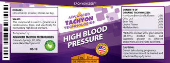 Specifically formulated for normalizing high blood pressure. It also works as a mild diuretic removing excess water from the cardiovascular system.
