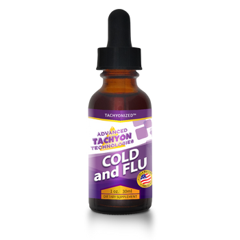 Tachyonized Cold and Flu Remedy, a Tachyon energy product, is effective in treating viral and bacterial infections, eliminating toxins and strengthening and preventing respiratory illness.
