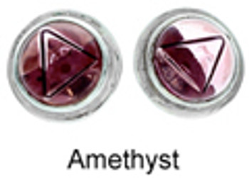 8mm Framed Stud Earrings Sterling Silver - The Ear is a Microsystem - Energize It 8mm Framed Stud Earrings Sterling Silver - The Ear is a Microsystem - Energize It