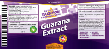 Tachyonized Guarana Extract