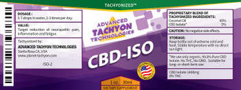Tachyonized C.B.D. ISO - 1oz