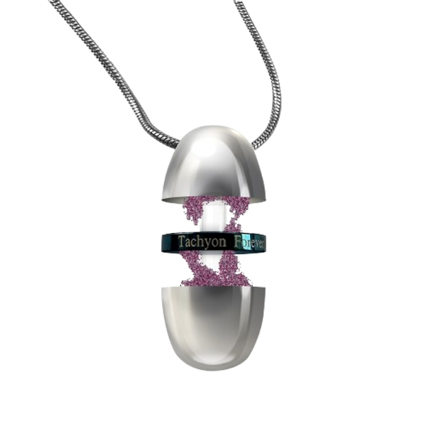 Tachyon Energy Products - Ultra EMF Orb Pendant is full of tiny Tachyonized beads with special Tachyonized quartz crystal bouncing energy off each other protecting you from 5G, EMFs and cell phone radiation.