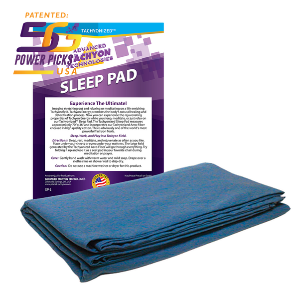 Tachyonized Sleep Pad bathes the body in healthy, healing Tachyon energy giving you a deep, balanced sleep as well as protection from electro magnetic radiation (EMFs). Balance and strengthen your body, mind, and spirit. 