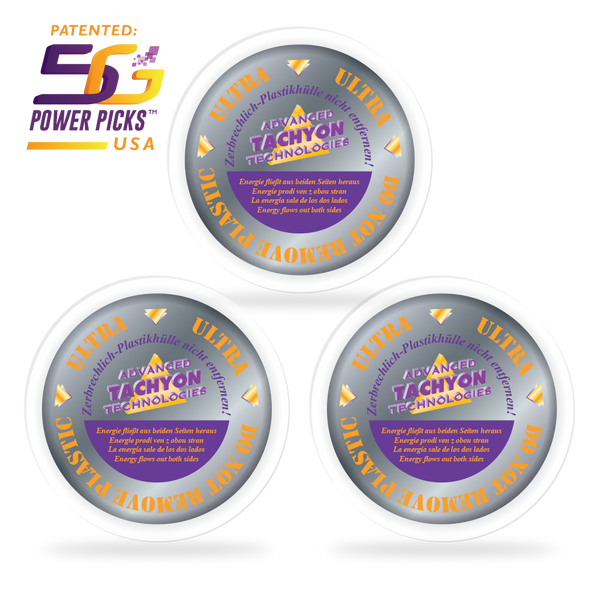 ULTRA Tachyonized™ Silica Disks operate on a deeper level than standard Silica Disks, influencing both the physical body and the more subtle, non-physical Subtle Organizing Energy Fields (SOEFs) for a more comprehensive energetic effect.