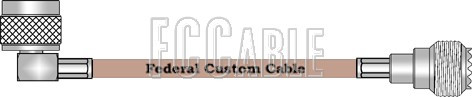 Cavo Coassiale RF Treccia Da USA A CA: Connettore RG142 N MASCHIO A MINI UHF FEMMINA