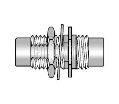 75 Ohm SMC Jack To 75 Ohm SMC Jack Bulkhead Adapter