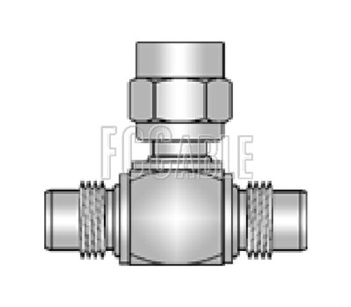 75 Ohm SMC T Jack To Plug To Jack Adapter