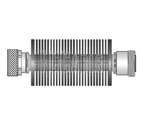 7/16 DIN Attenuator DC 1.5GHz 100 WATT 6 dB Attenuation