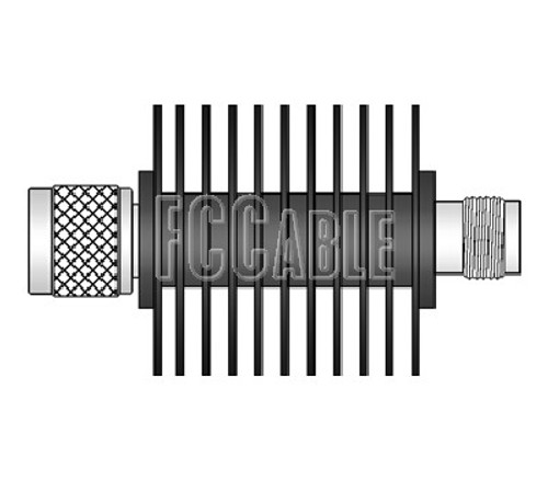 TNC Attenuator DC 18GHz 25 WATT 2 dB Attenuation