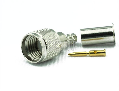 MINI-UHF Male Connector CRIMP For RG55, RG142, RG223, RG400