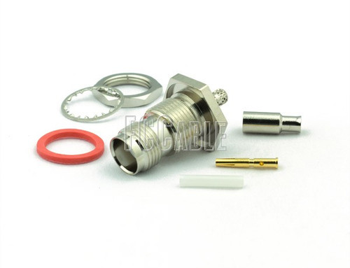 TNC Female Connector Bulkhead CRIMP For RG174, RG188, RG316, B7805A