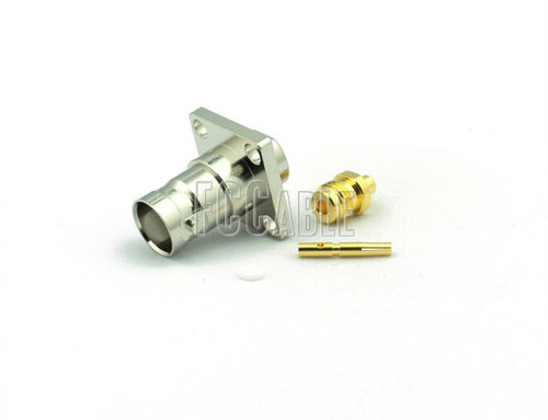 BNC Female Connector Panel Mount SOLDER Mntg Fig. S-13 For RG402, RG402AL, RG402FL